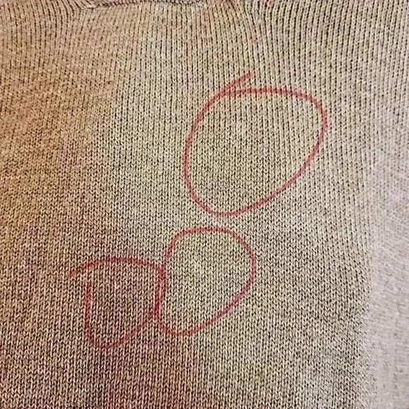 Columbia Women's Tan Acrylic & Cotton Knit Sweater Hoodie - Picture 9 of 12